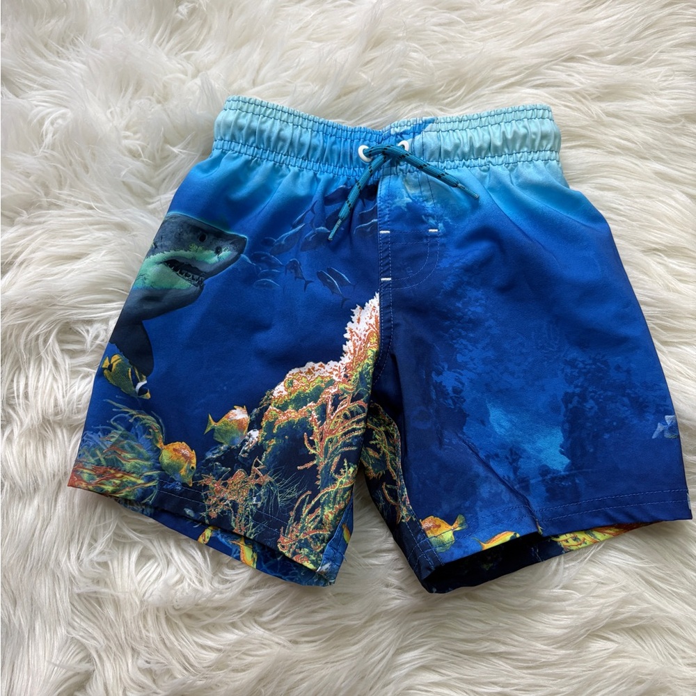 Kids Ocean Print Swim trunks
